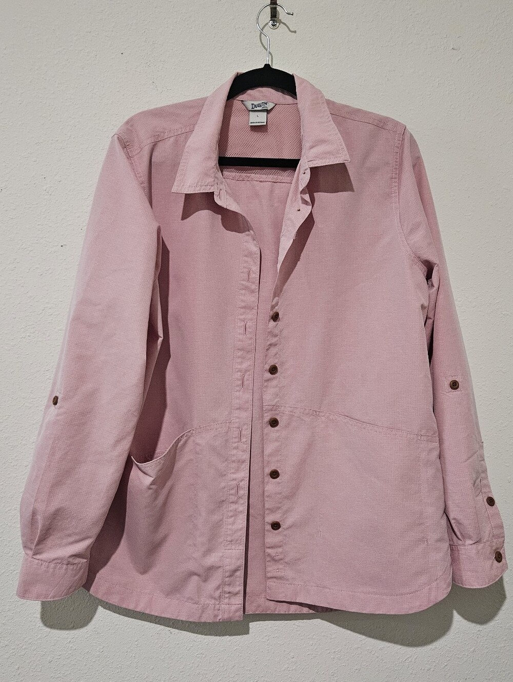 Duluth Heirloom Gardening Shirt Women’s Size L Button Front Pockets Lightweight
